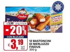 Findus - 12 Bastoncini Di Merluzzo