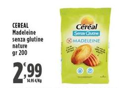 Cereal - Madeleine Senza Glutine Nature
