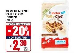 Kinder - 10 Merendine Pan E Cioc