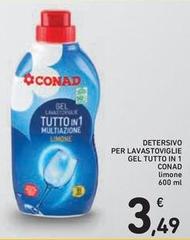 Conad - Detersivo Per Lavastoviglie Gel Tutto In 1