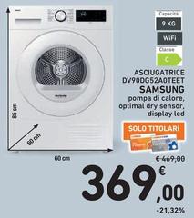 Samsung - Asciugatrice DV90DG52AOTEET