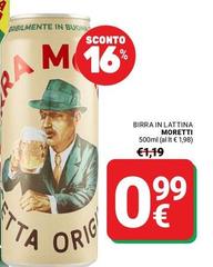Moretti - Birra In Lattina
