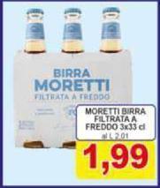 Moretti - Birra Filtrata A Freddo