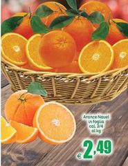 Arance Navel In Foglia