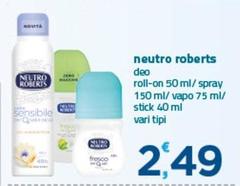 Neutro Roberts - Deo Roll-on/ Spray/ Vapo Stick