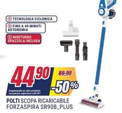 Polti - Scopa Ricaricabile Forzaspira Sr90b_plus