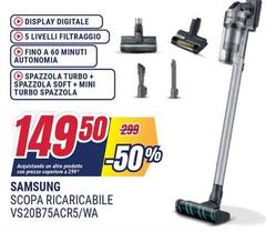 Samsung - Scopa Ricaricabile Vs20b75acr5/wa