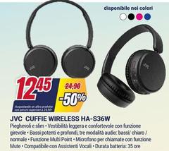 Jvc - Cuffie Wireless HA-S36W