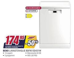 Beko - Lavastoviglie Bdfn15d431w