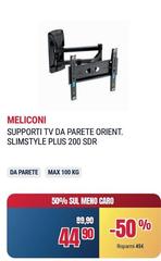 Meliconi - Supporti Tv Da Parete Orient. Slimstyle Plus 200 SDR