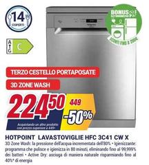 Hotpoint - Lavastoviglie Hfc 3C41 CW X