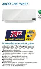 Argo - Termoventilatore Ceramico A Parete