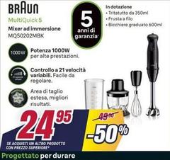 Braun - Mixer Ad Immersione MQ50202MBK