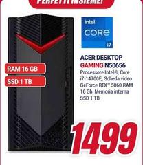 Acer - ACER DESKT OP Gaming N50656