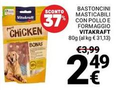 Vitakraft - Bastoncini Masticabili Con Pollo E Formaggio