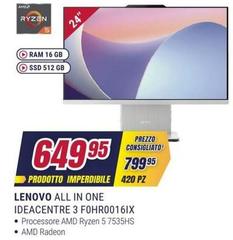 Lenovo - All In One Ideacentre 3 Fohro016IX