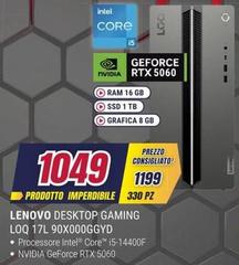 Lenovo - Desktop Gaming Loq 17l 90x000ggyd