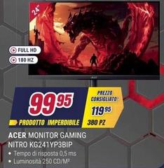 Acer - Monitor Gaming Nitro Kg2411yp3bip