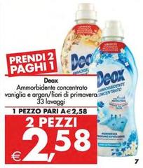Deox - Ammorbidente Concentrato Vaniglia E Argan