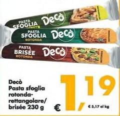 Decò - Pasta Sfoglia Rotonda-Rettangolare/Brisée 