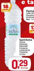 Sant'anna - Acqua Minerale Naturale/ Frizzante Livevemne Frizzante