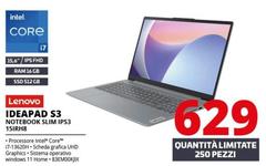 Lenovo - Ideapad S3 Notebook Slim IPS3 15IRH8