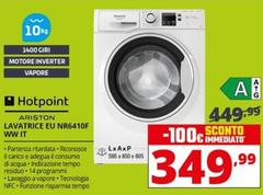 Hotpoint - Ariston Active 40 EU NR6410F WW IT Lavatrice Caricamento Frontale 10 Kg 1400 Giri/min Bianco