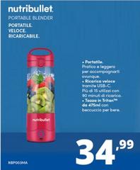 Nutribullet - Portable Blender NBP003MA