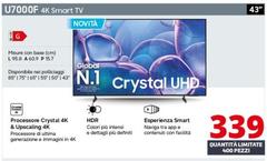 Samsung - U7000F 4K Smart Tv 43