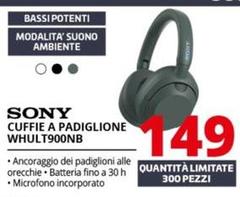 Sony - Cuffie A Padiglione WHULT900NB 