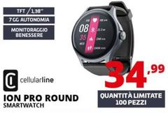 Cellularline - Ion Pro Round Smartwatch