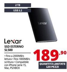 Lexar - Ssd Esterno SL500 
