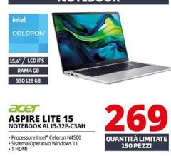 Acer - Aspire Lite 15 Notebook AL15-32P-C3AH