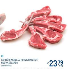 Carre Di Agnello Porzionato, Iqf, Nuova Zelanda