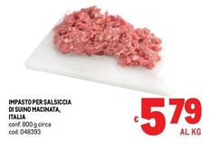 Quinoa italia - Impasto Per Salsiccia Di Suino Macinata