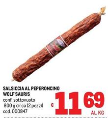 Wolf - Salsiccia Al Peperoncino  Sauris