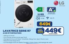 LG - F4R7011TSWG Lavatrice 11kg AI DD, Classe A-10%, 1400 Giri, TurboWash, Vapore