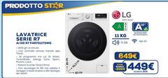 LG - F4R7011TSWG Lavatrice 11kg AI DD, Classe A-10%, 1400 Giri, TurboWash, Vapore