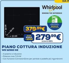 Whirlpool - WB S2560 NE Nero Da Incasso 59 Cm Piano Cottura A Induzione 4 Fornello(i)