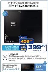 Samsung - NZ64B5045GK Piano Cottura A Induzione 60cm Slim Fit Flex Zone, 4 Zone Cottura Limitatore Di Potenza WiFi