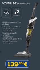 Rowenta - RH8155 Powerline Extreme Cyclonic, Scopa Elettrica Con Filo E Senza Sacco, Tecnologia Ciclonica