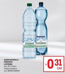 Levissima - Acqua Naturale/ Frizzante