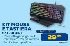 Trust - Kit Mouse E Tastiera GXT 791 3In1