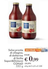 Solo - Sapori&Dintorni Salsa Pronta Di Ciliegino, Di Datterino Di Sicilia