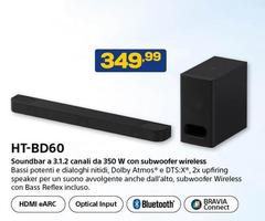 Bassi - Soundbar A 3.1.2 Canali Da 350 W Con Subwoofer Wireless