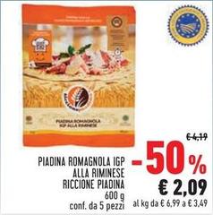 Riccione piadina - Piadina Romagnola IGP Alla Riminese
