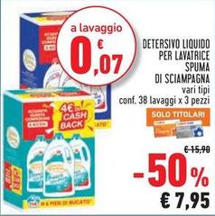 Spuma di Sciampagna - Detersivo Liquido Per Lavatrice