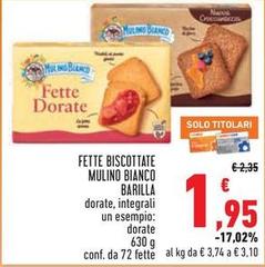 Barilla - Fette Biscottate Mulino Bianco
