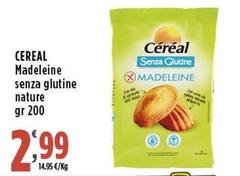 Cereal - Madeleine Senza Glutine Nature