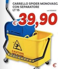 Carrello Spider Monovasco Con Separatore